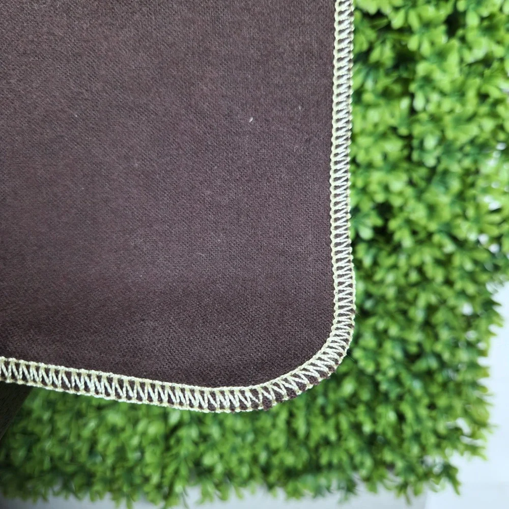October Company Brown Velvet Jewelry Display Pad Slotted Storage Tray 21x16.5